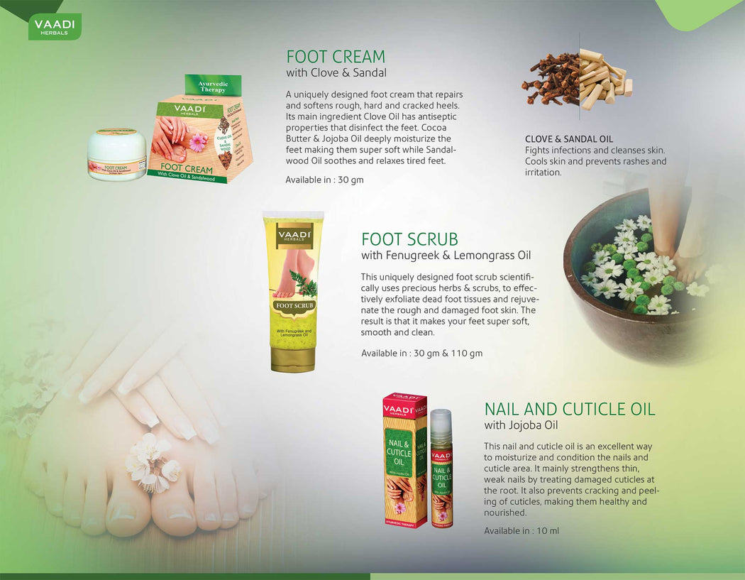 Pack of 3 Foot Cream - Clove & Sandal Oil (150 gms x 3)