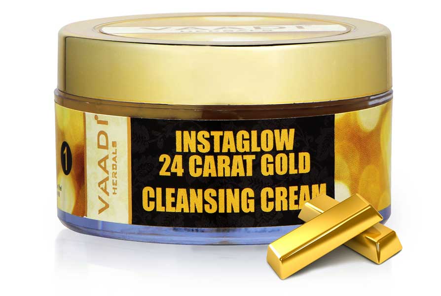 24 Carat Gold Cleansing Cream - Marigold Oil & Wheatgerm Oil (50 gms)