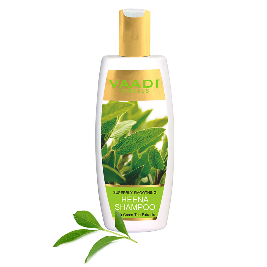 Superbly Smoothing Heena Shampoo With Green Tea Extracts (350 ml)