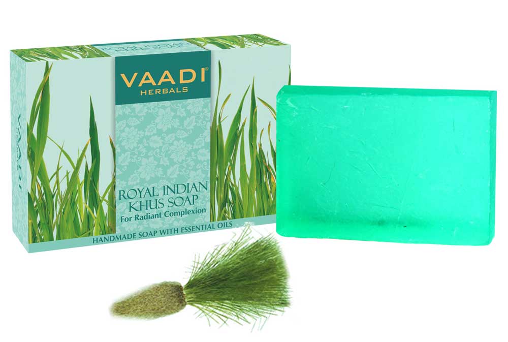 Royal Indian Khus Soap With Olive & Soyabean Oil (75 gms)