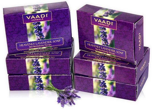 Pack of 6 Heavenly Lavender Soap With Rosemary Extract (75 gms x 6)