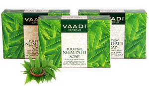 Pack of 3 Neem Patti Soap- Contains Pure Neem L...