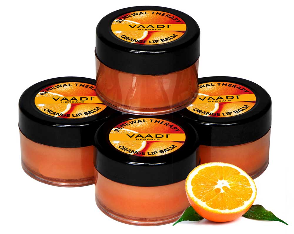 Pack of 4 Lip Balm - Orange & Shea Butter (10 gms x 4)