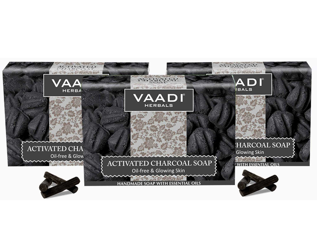 Pack of 3 Activated Charcoal Soap (3 X 75 gms)