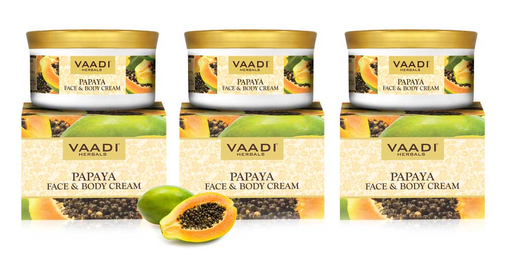 Pack of  3 Papaya Face & Body Cream (150 gms x 3)