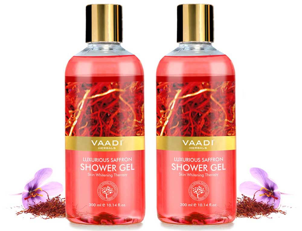 Pack of 2  Luxurious Saffron Shower Gel (300 ml x 2)