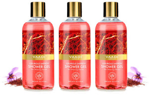 Pack of 3 Luxurious Saffron Shower Gel (300 ml ...
