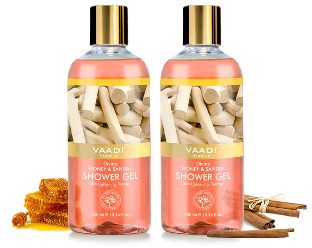 Pack of 2  Divine Honey & Sandal Shower Gel (300 ml x 2)