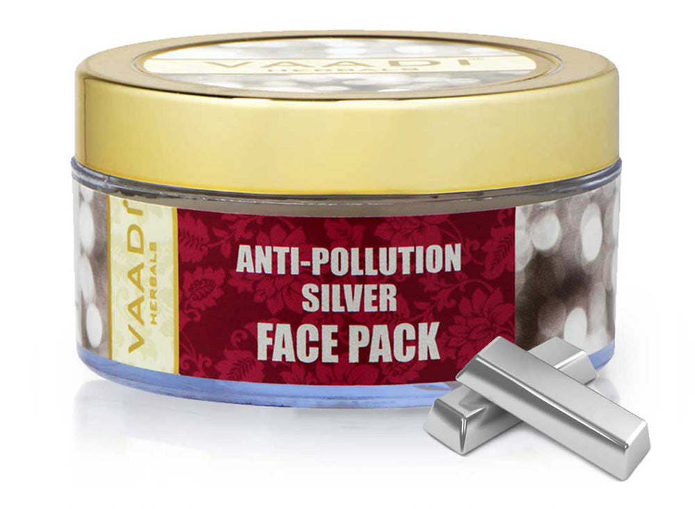 Silver Face Pack - Pure Silver Dust & Lavender Oil (70 gms)