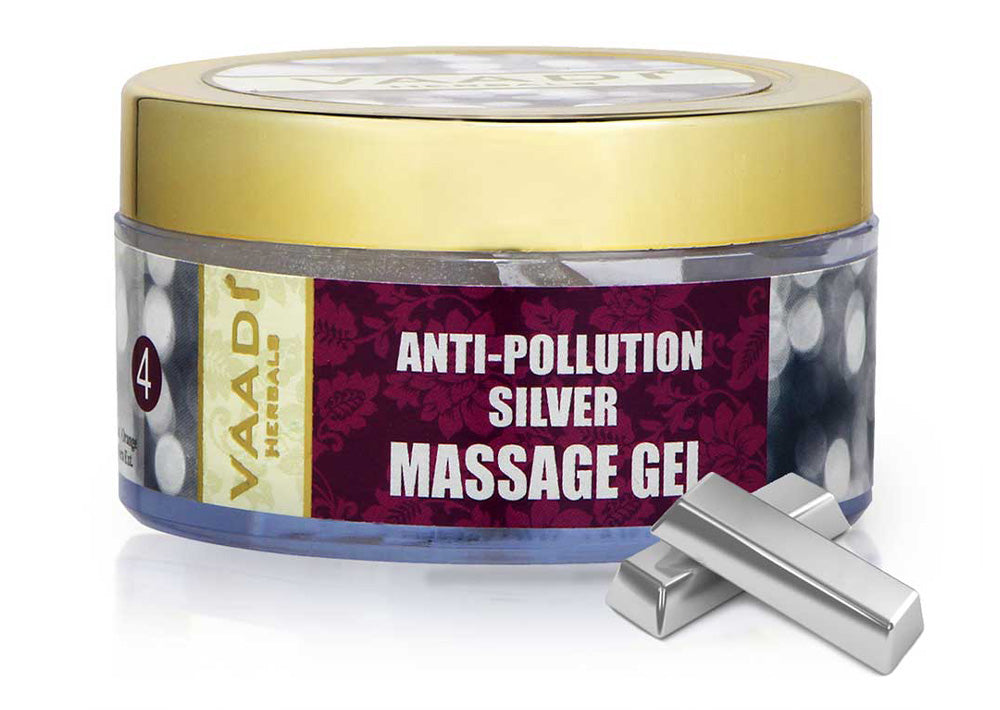 Silver Massage Gel - Pure Silver dust & Sandalwood Oil (50 gms)