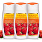 Pack of 3 Strawberry Scrub Lotion With Walnut Grains (110 ml x 3)
