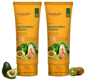 Pack of 2 Sunscreen Cream SPF-25 with Extracts ...