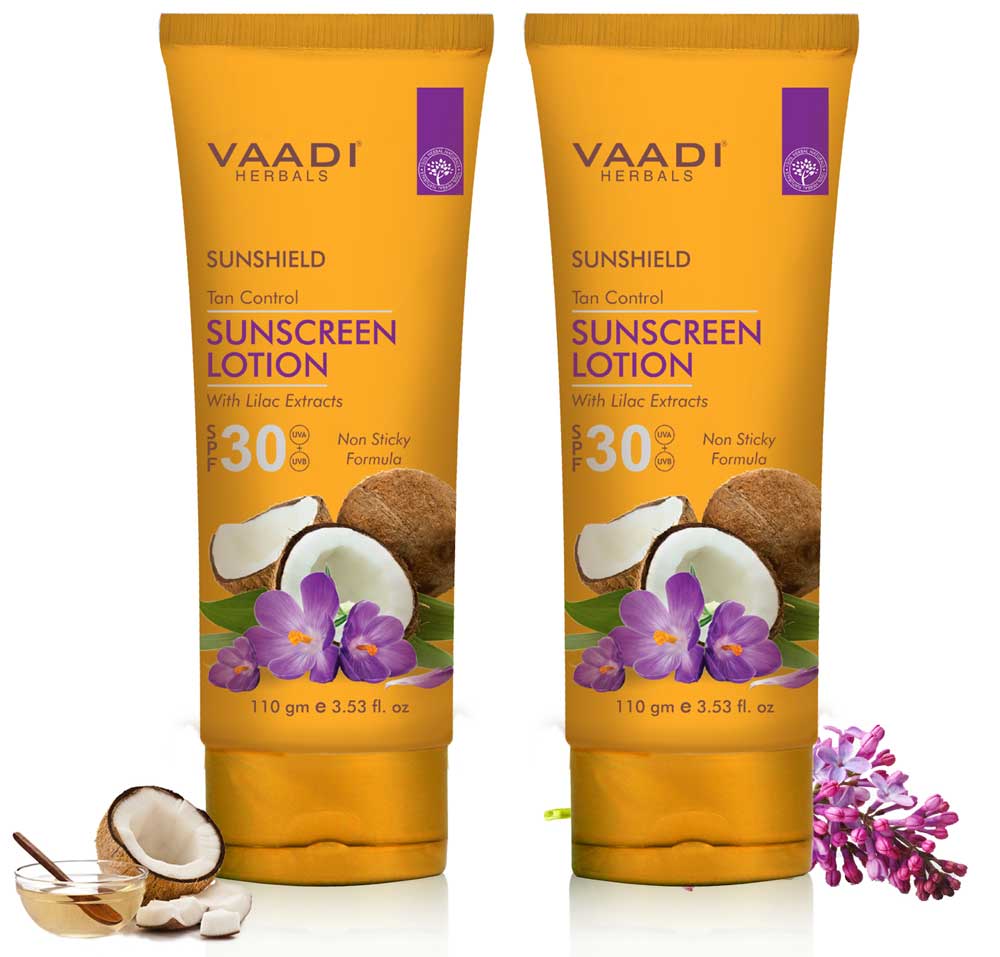 Pack of 2 Sunscreen Lotion SPF-30 with Lilac Extract (110 ml x 2)