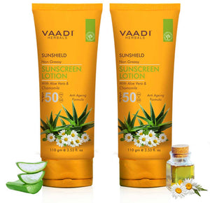Pack of 2 Sunscreen Lotion SPF-50 with Aloe Ver...