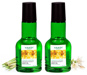 Pack of 2 Aromatherapy Body Oil-Lemongrass &...